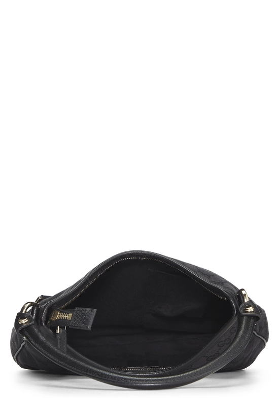 Black GG Canvas D-Ring Abbey Hobo Small, , large image number 5
