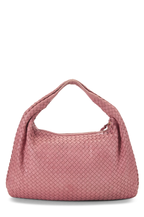 Pink Intrecciato Veneta Hobo Medium, , large image number 3