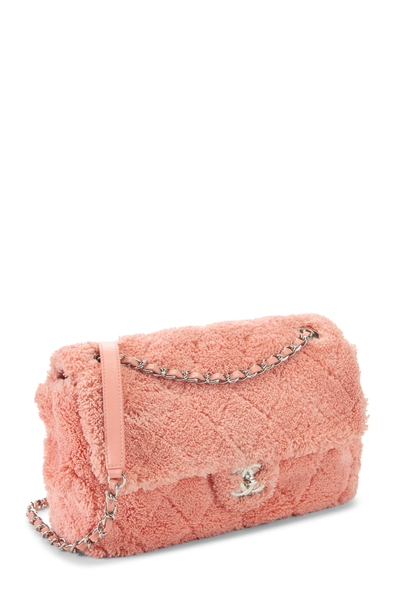 Chanel Pink Terry Cloth Coco Beach Flap Bag Medium — photo 2
