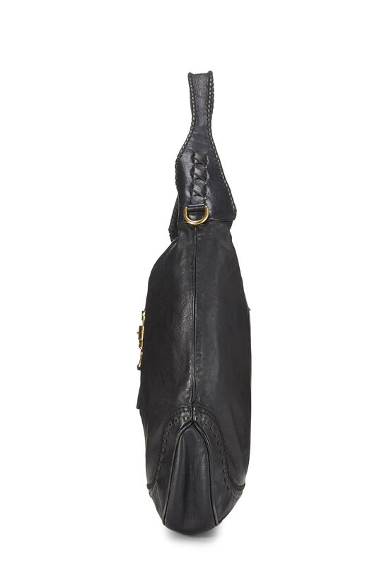 Black Leather Tassel Jackie Hobo Large, , large image number 5