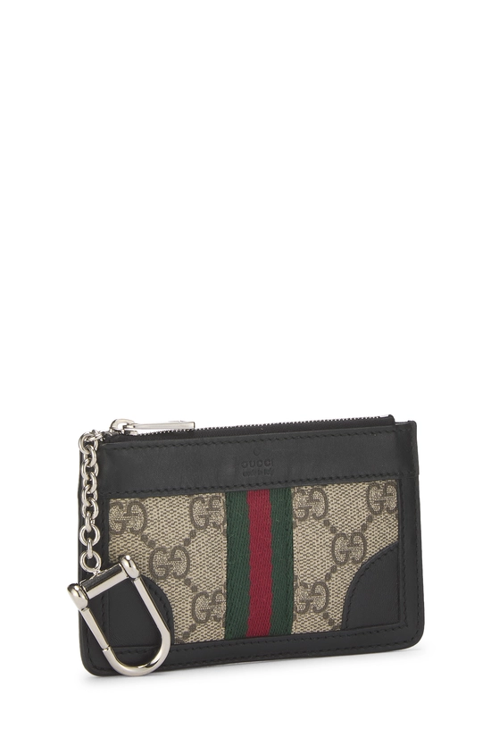 Black GG Supreme Canvas Coin Purse, , large image number 1