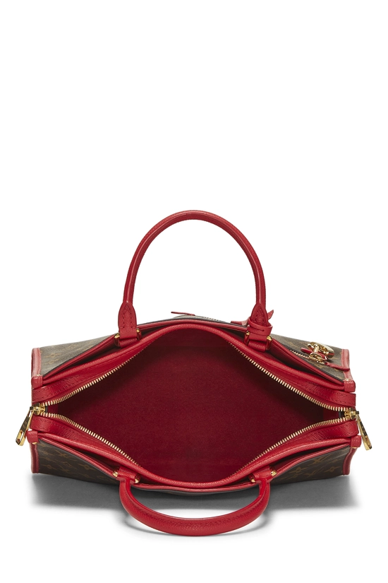 Red Monogram Canvas Popincourt NM PM, , large image number 5