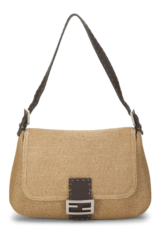 Brown Raffia Mama Large, , large image number 0