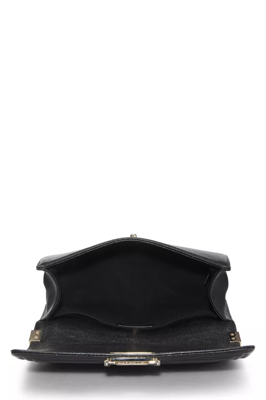 Black Chevron Caviar Boy Bag Medium, , large image number 5