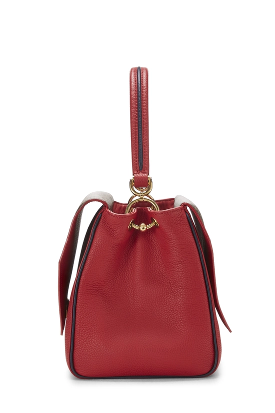 Red Monogram Leather Double V Bag, , large image number 2