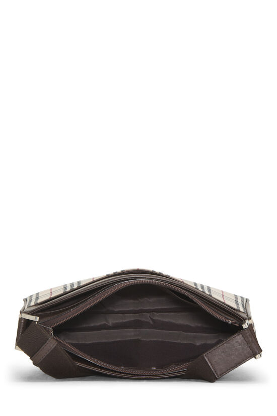 Brown House Check Jacquard Crossbody, , large image number 5