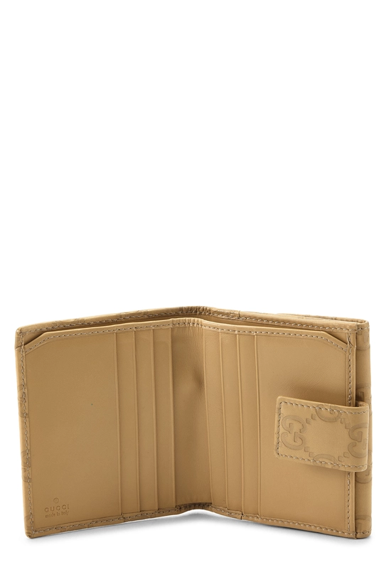 Beige Guccissima French Flap Wallet , , large image number 3