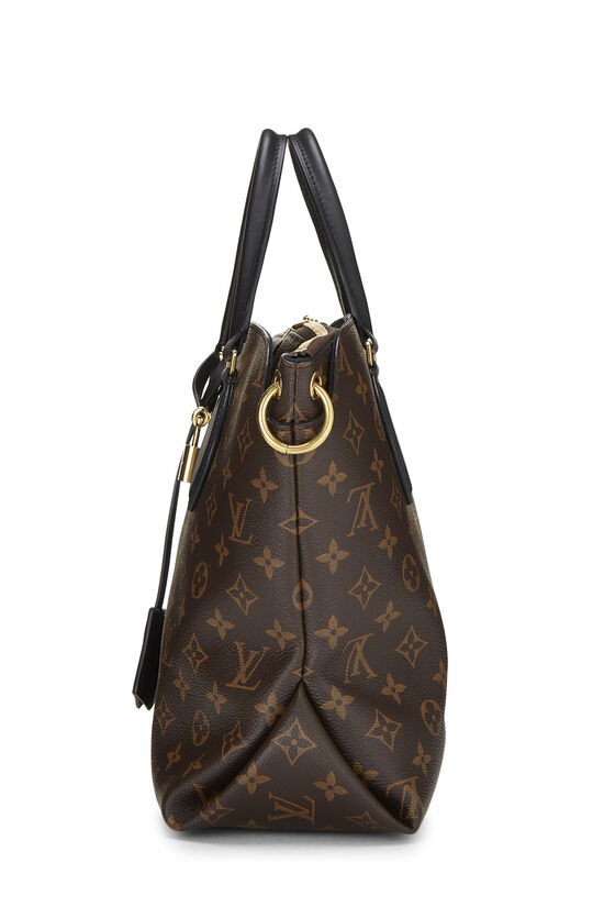 Louis Vuitton Black Monogram Flower Zip Tote MM QJB2FT1YKA007 | WGACA