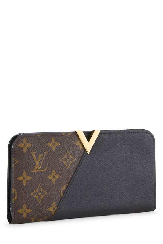 Monogram Canvas Black Leather Kimono Wallet, , large image number 1