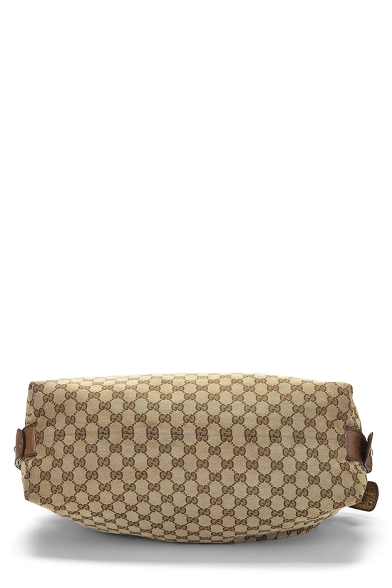 Original GG Canvas Bamboo Braided Handbag Large, , large image number 4