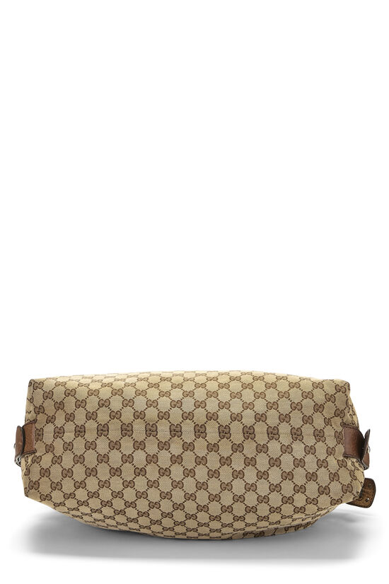 Original GG Canvas Bamboo Braided Handbag Large, , large image number 4