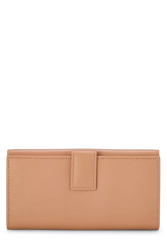 Orange Leather Studded Soho Continental Wallet, , large image number 2