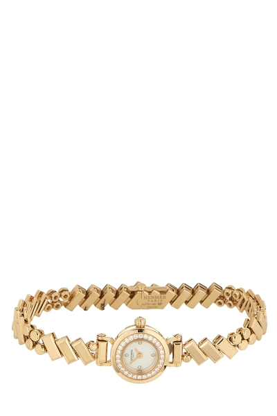 White Rose Gold Faubourg Polka Watch 15mm Mini