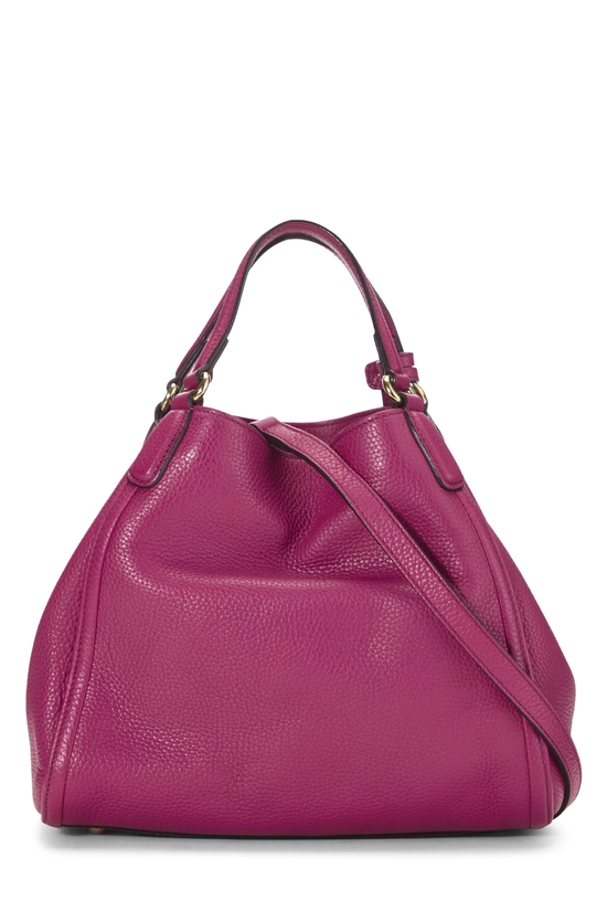Pink Leather Soho Convertible Shoulder Bag Small, , large image number 3