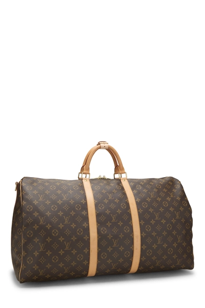 Monogram Canvas Keepall Bandouliere 60, , large