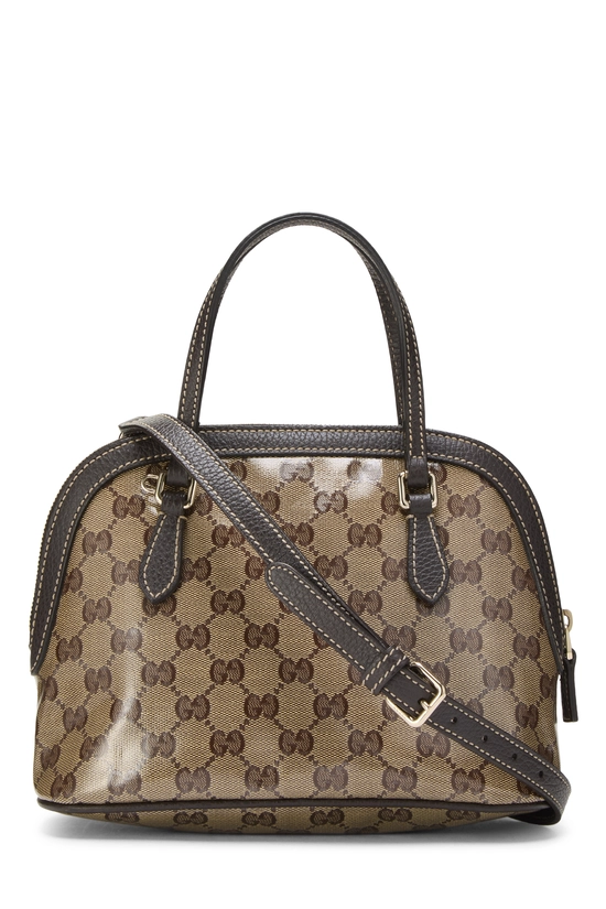 Brown GG Crystal Canvas Dome Handbag Small, , large image number 3