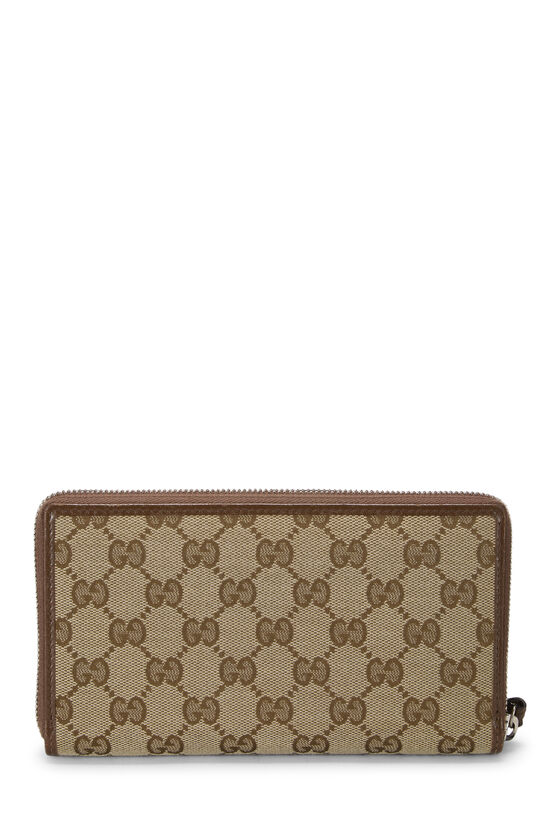 Balenciaga x Gucci Beige Canvas Hacker Neo Classic Zip Around Wallet, , large image number 2