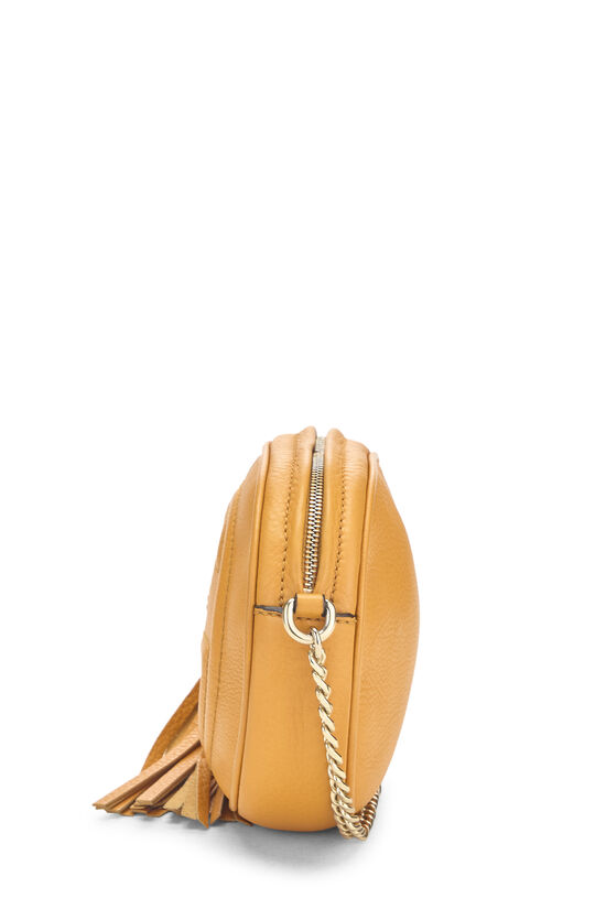 Orange Leather Soho Round Chain Crossbody Mini, , large image number 2