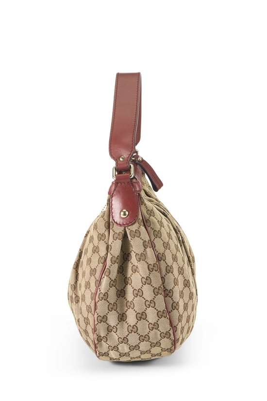 Red Original GG Canvas Sukey Hobo, , large image number 2