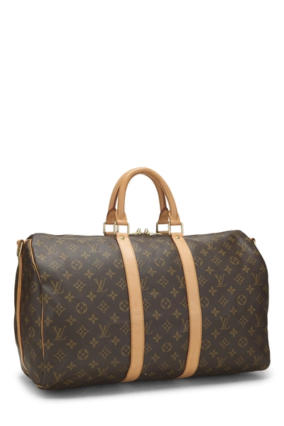 Monogram Canvas Keepall Bandouliere 45, , large