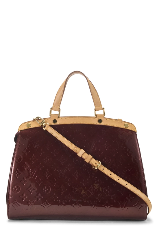 Burgundy Monogram Vernis Brea GM, , large image number 3