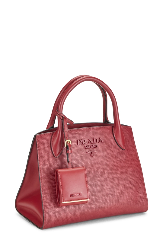 Red Saffiano Monochrome Tote Small, , large image number 1