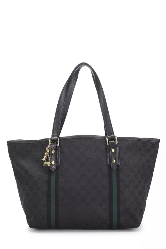 Black Original GG Canvas Jolicoeur Tote Large, , large image number 0