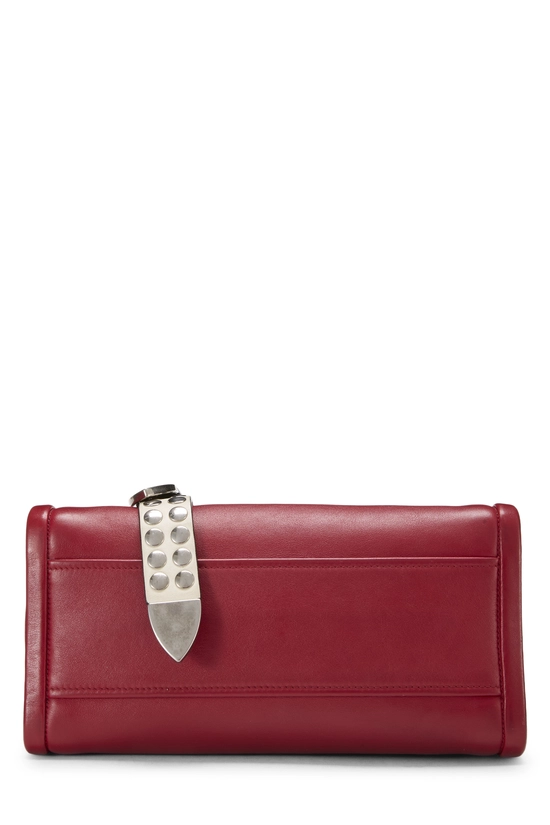 Red Calfskin Belted Concept Double Zip Tote, , large image number 4