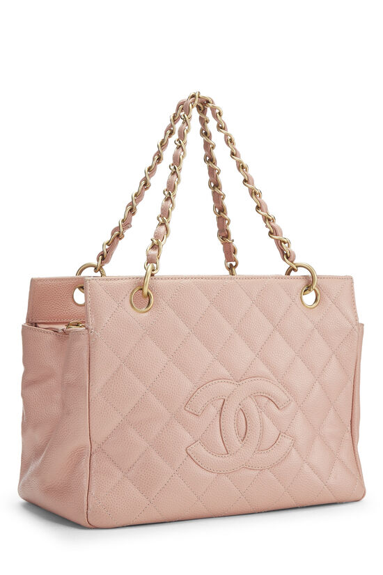 Pink Quilted Caviar Timeless CC Tote Small, , large image number 2