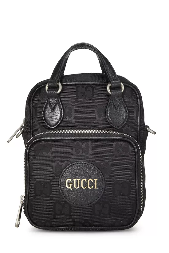 Black GG Nylon Off the Grid Shoulder Bag, , large image number 0