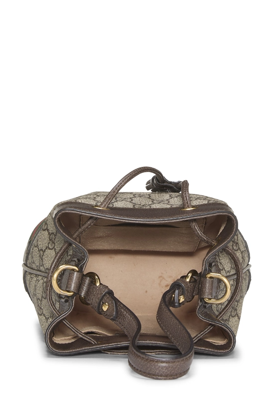 Brown GG Supreme Canvas Ophidia Bucket Bag Small, , large image number 5
