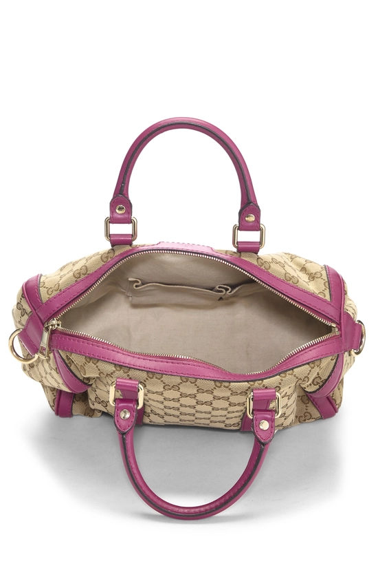 Pink Original GG Canvas Boston Handbag Medium, , large image number 5