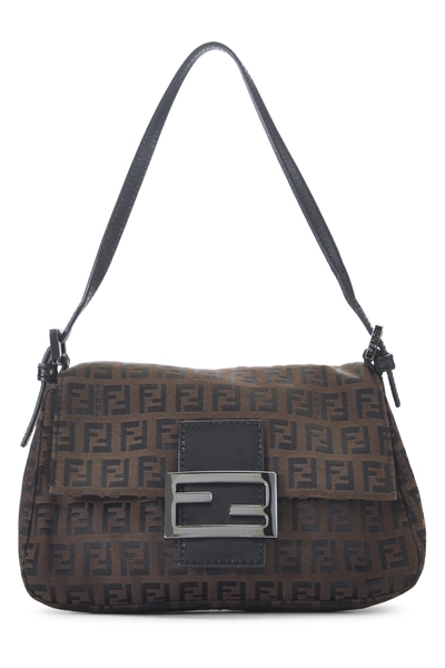 Fendi Brown Zucchino Canvas Mama Mini