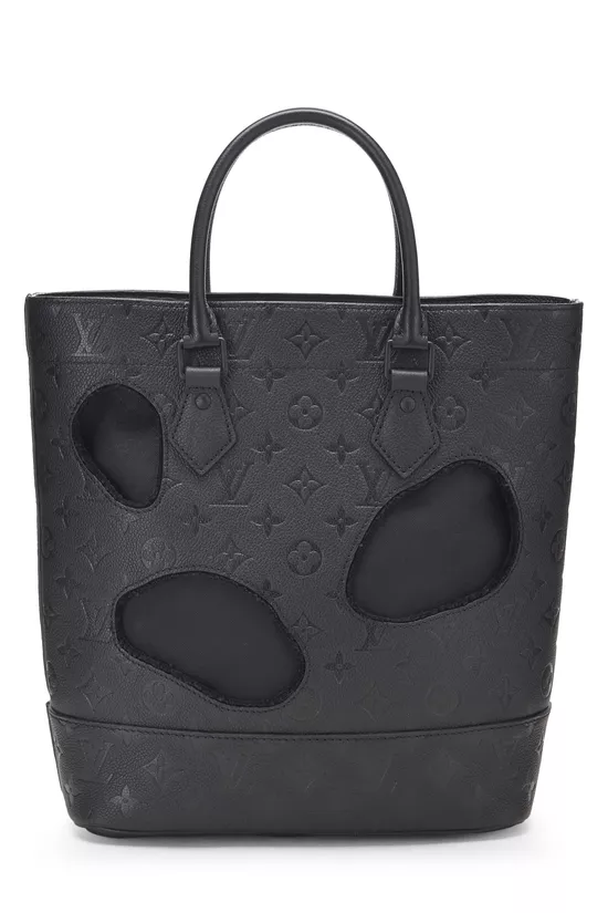 Comme des Gar&ccedil;ons x Louis Vuitton Black Monogram Empreinte Bag with Holes PM, , large image number 4