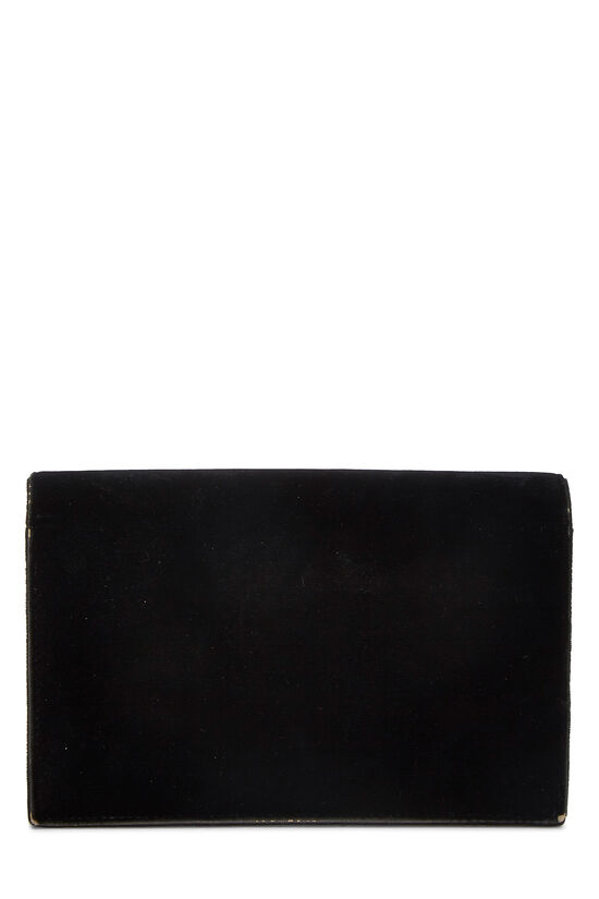 Black Velour Kate Tassel Wallet-on-Chain, , large image number 4