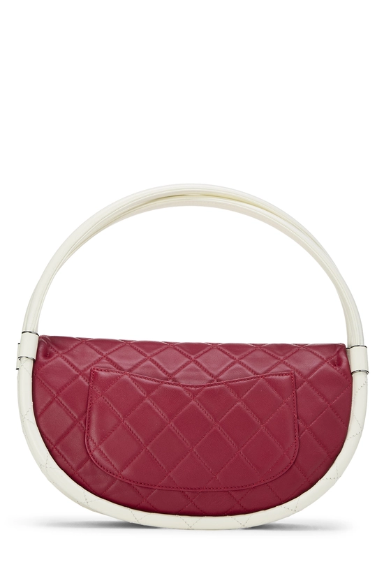 Red Lambskin Hula Hoop Bag Mini, , large image number 3
