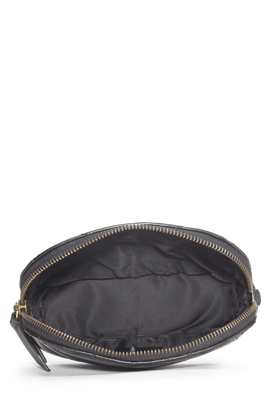 Black Leather GG Marmont Pouch, , large image number 3