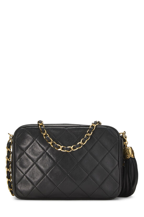 Black Lambskin 'CC' Camera Bag Mini, , large image number 3