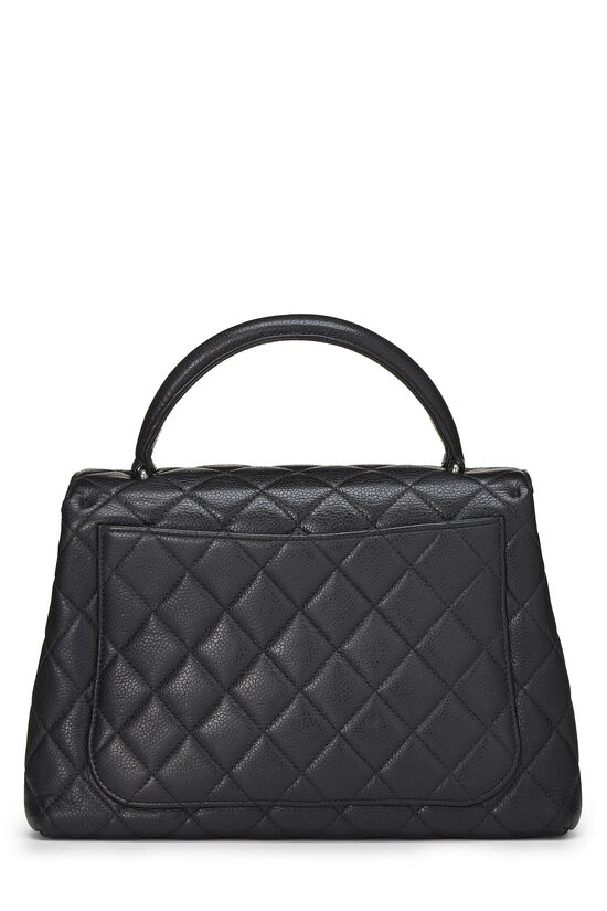Black Quilted Caviar Kelly Small, , large image number 4