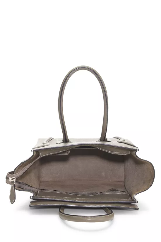 Grey Drummed Calfskin Luggage Micro, , large image number 5