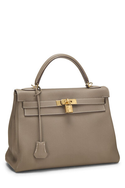 Etoupe Togo Kelly Retourne 32, , large