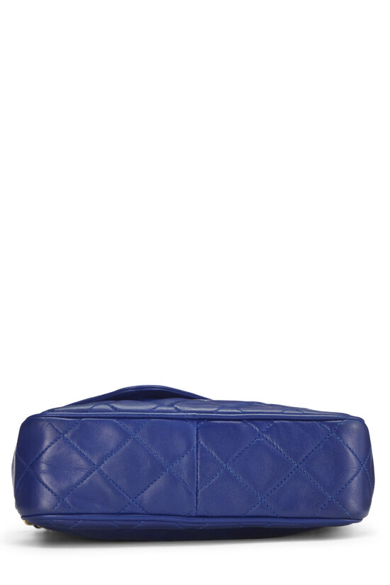 Blue Lambskin Diagonal Camera Bag Small, , large image number 4