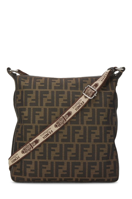 Brown Zucca Canvas Selleria Vertical Messenger Small, , large image number 3