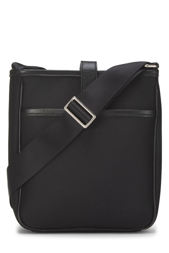 Black Nylon Buckle Messenger Bag, , large image number 3