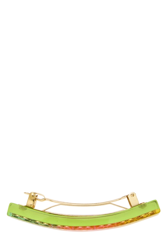 Multicolor Lucite 'CC' Barrette, , large image number 2