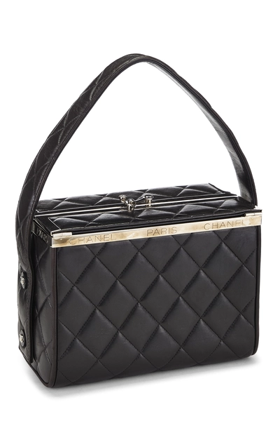 Chanel Black Quilted Lambskin Box Vanity — photo 2