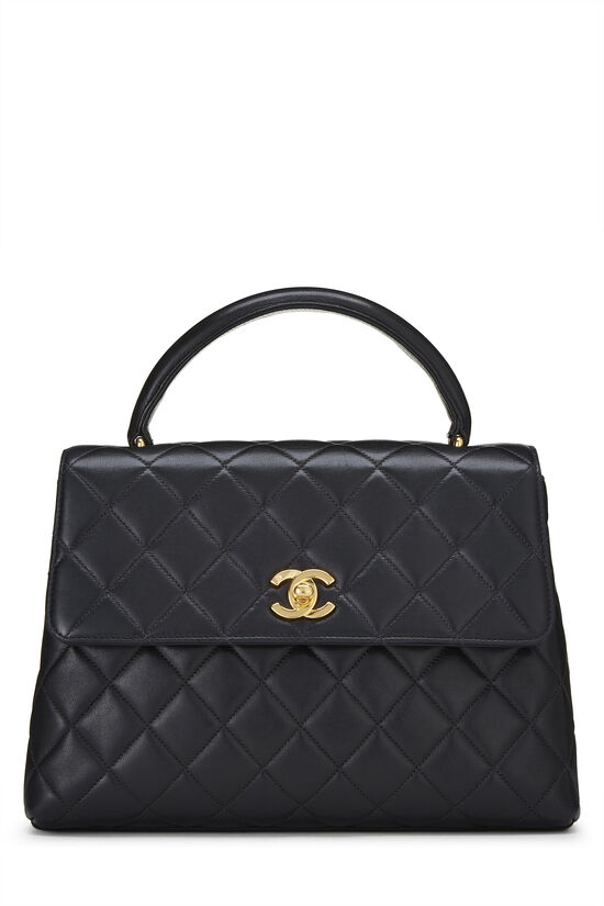 Black Quilted Lambskin Kelly Small, , large image number 1
