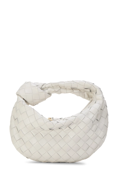 White Intrecciato Leather Jodie Mini