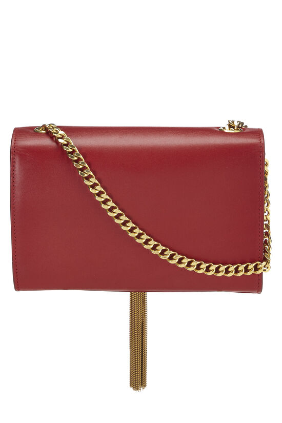Red Calfskin Kate Tassel Crossbody Small, , large image number 4