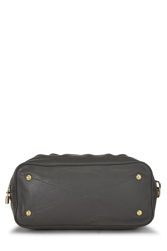 Louis Vuitton Grey Monogram Mahina Leather XXL Bag - Yoogi's Closet